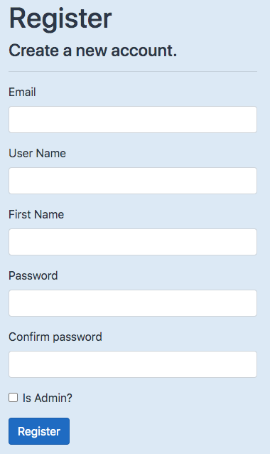alt=“Extended identity user registration page”