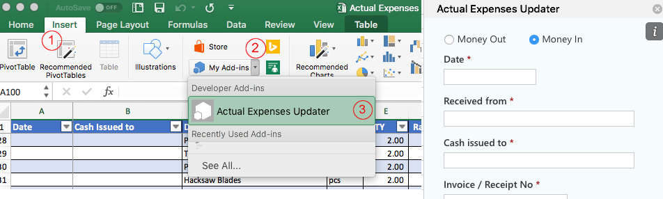 how to use excel add ins on mac