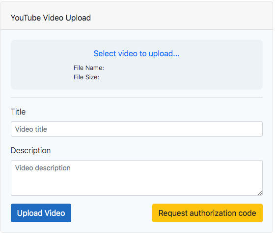 alt=“YouTube video upload test page”
